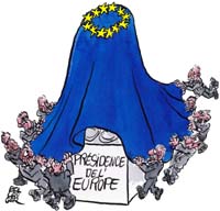 difficile innauguration d'une prsidence de l'Europe